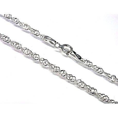 Cadena singapur en Plata de ley 45 Cm.